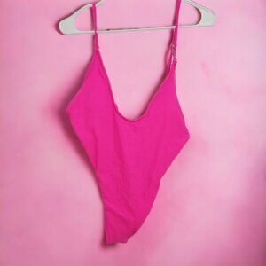 NEW Matte Swim One Piece Color Hot Pink‎ Size XL